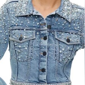 Alice and Olivia - The Nelson Embellished Jacket NWT, bag and hanger